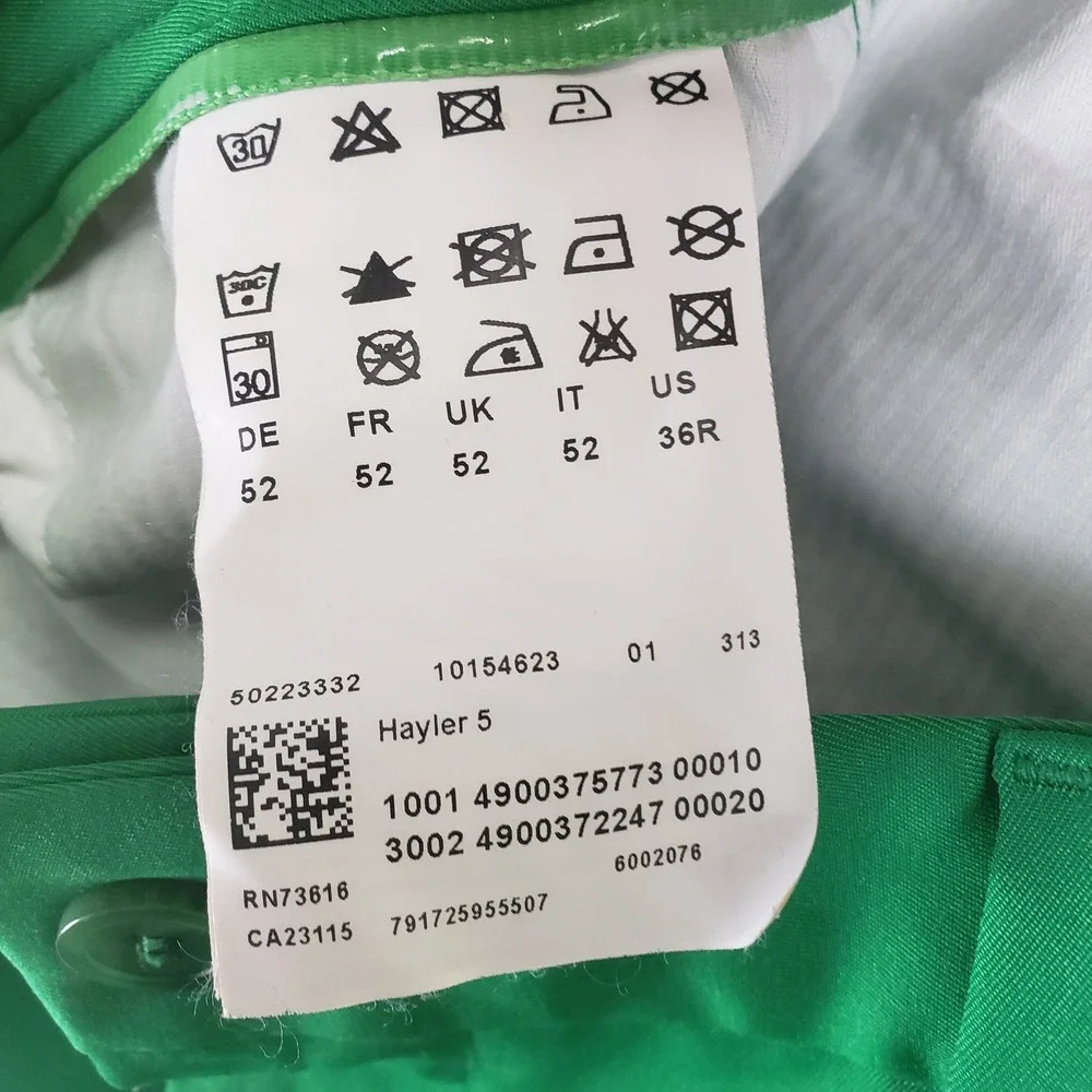 Hugo Boss Hayler 5 Shorts Mens 36 Green Golfcore Performance Luxury Sport